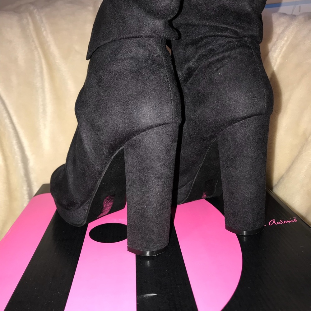 Michael Antonio - Black Platform Booties - image 5